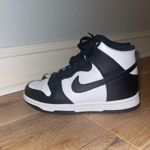 Womens Nike Dunk High Black and White